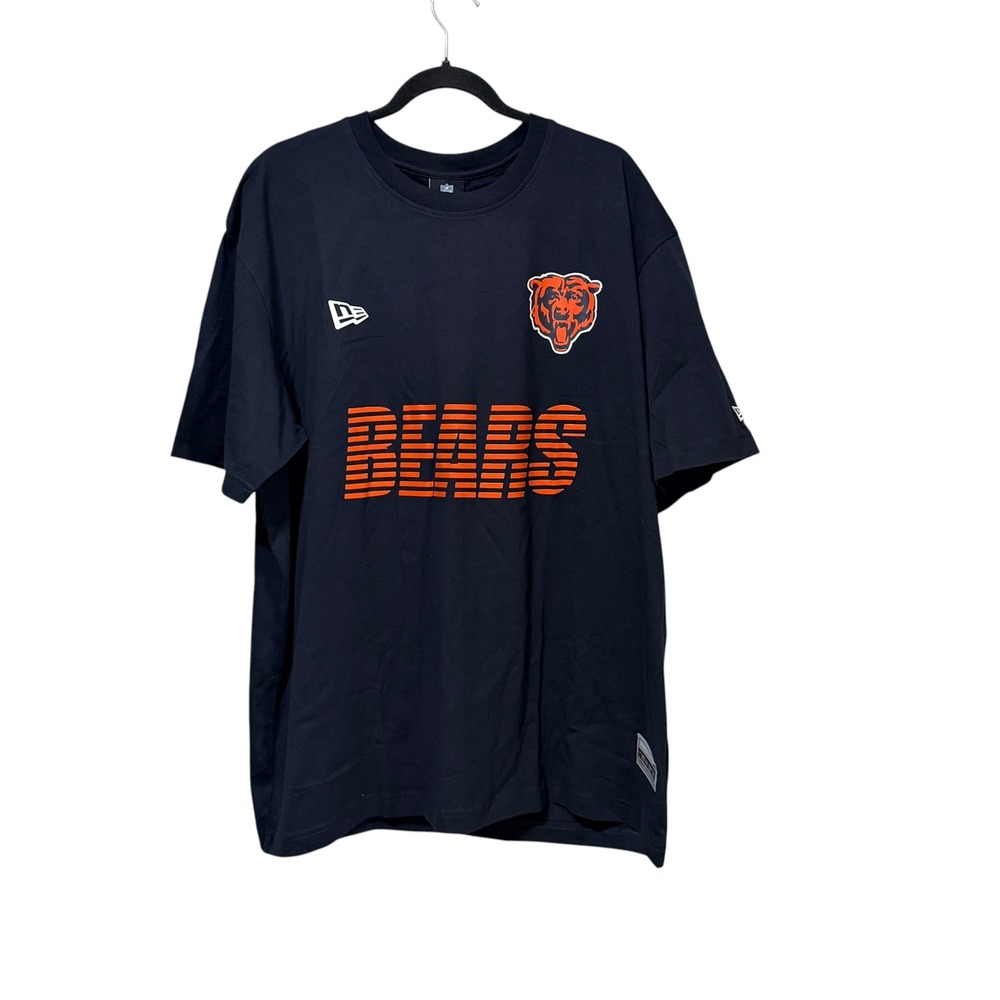 New Era NFL Chicago Bears Navy Blue Multi Graphic T-Shirt Mens XL New